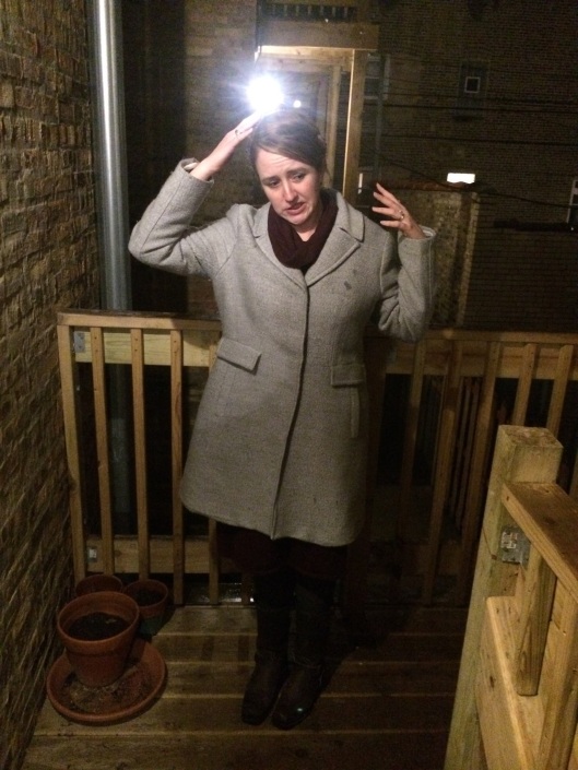 The weather was super gross yesterday -- hence the terrible fire escape pictures. You can clearly see my enthusiasm for the rain here.